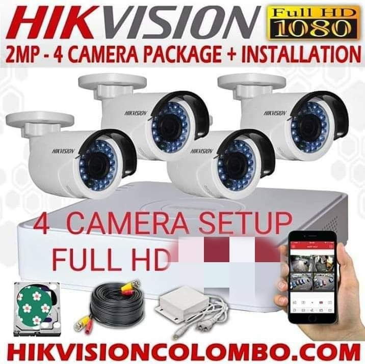 hikvision AHD camera 2 MP cmbokit set
